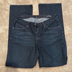 Boot cut low rise jeans